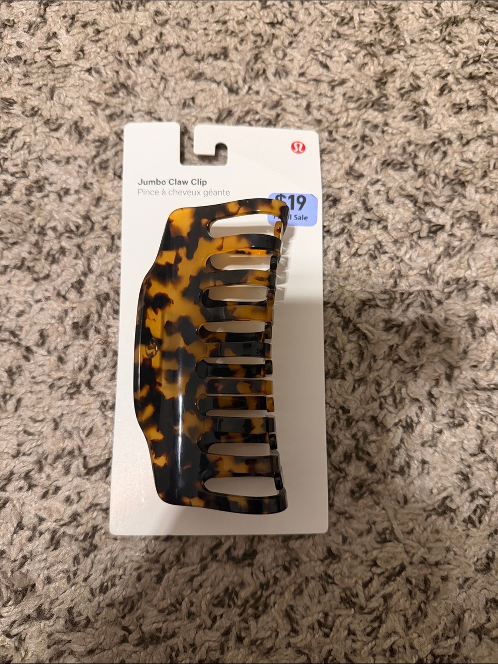 Brand new Lululemon Jumbo claw clip